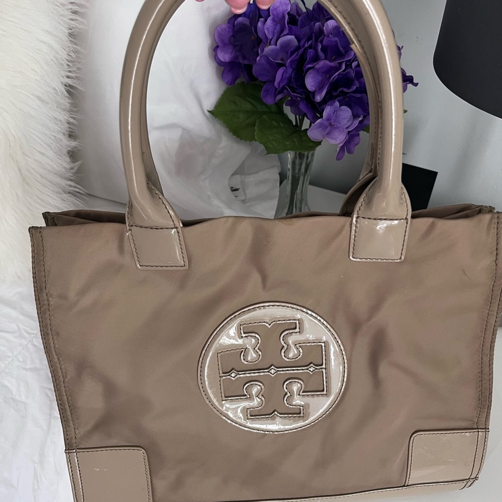 Tory Burch Brown Tote with Logo